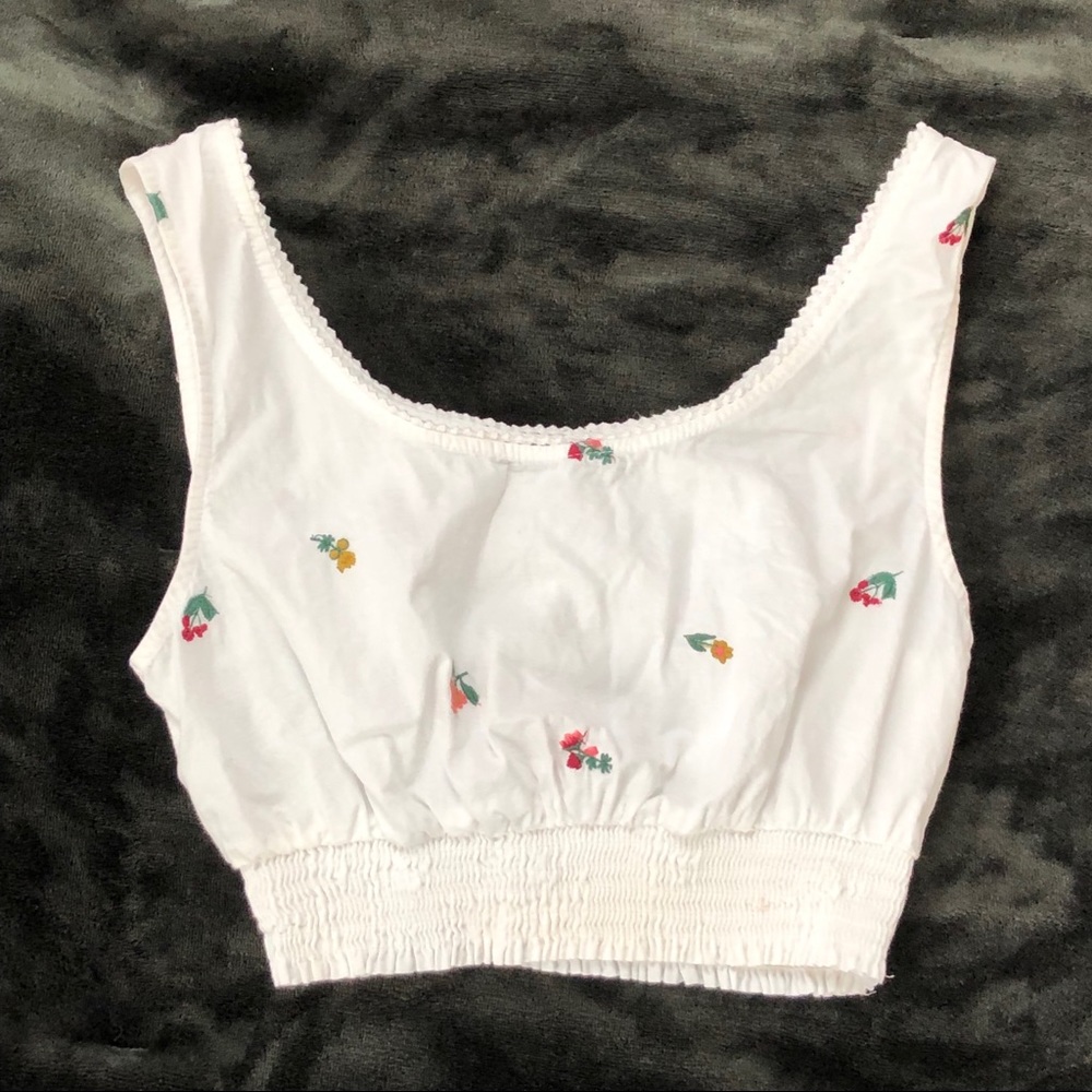 Kendall & Kylie Cotton Cropped sleeveless top Sz S